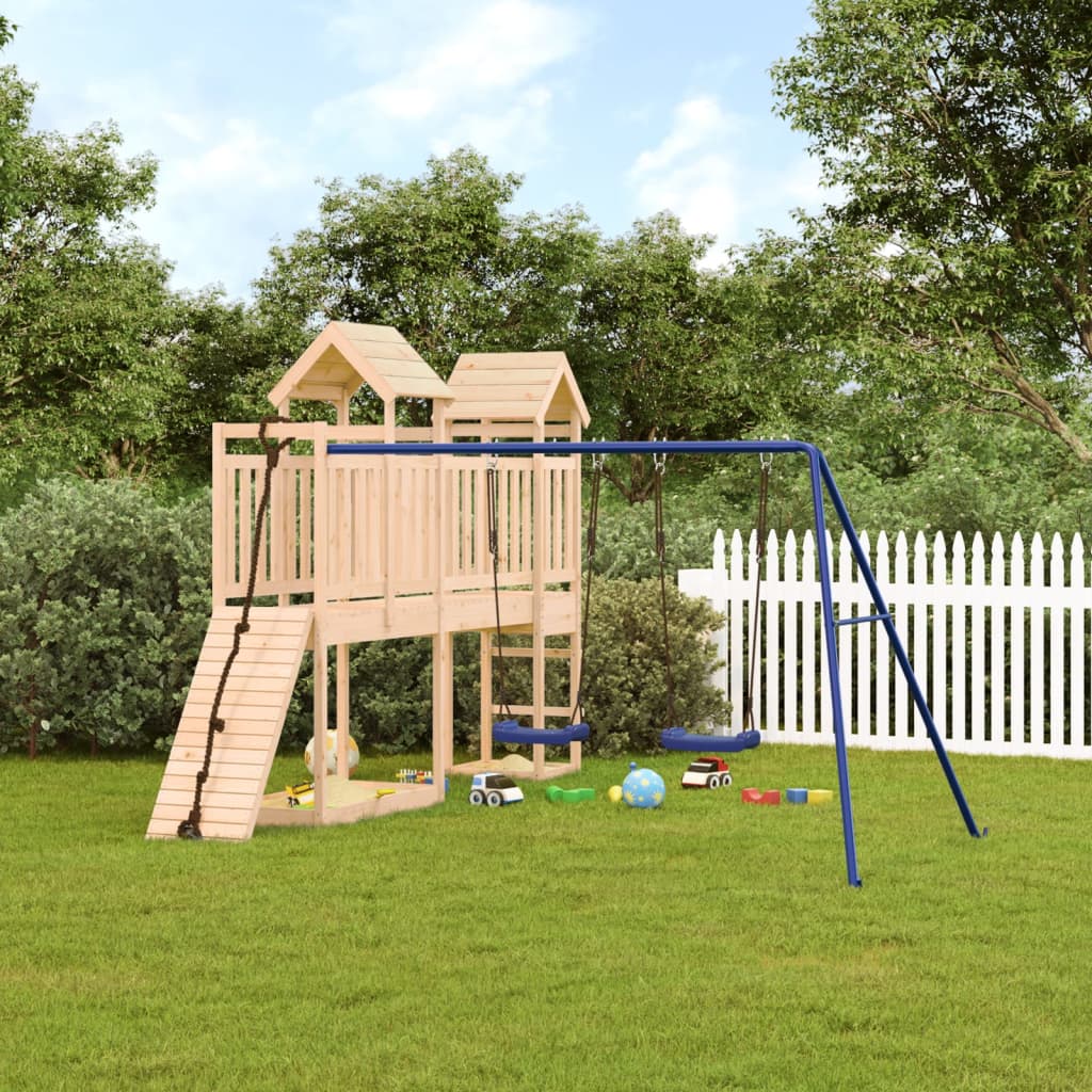 Aire De Jeux Extérieure Double Balancoire