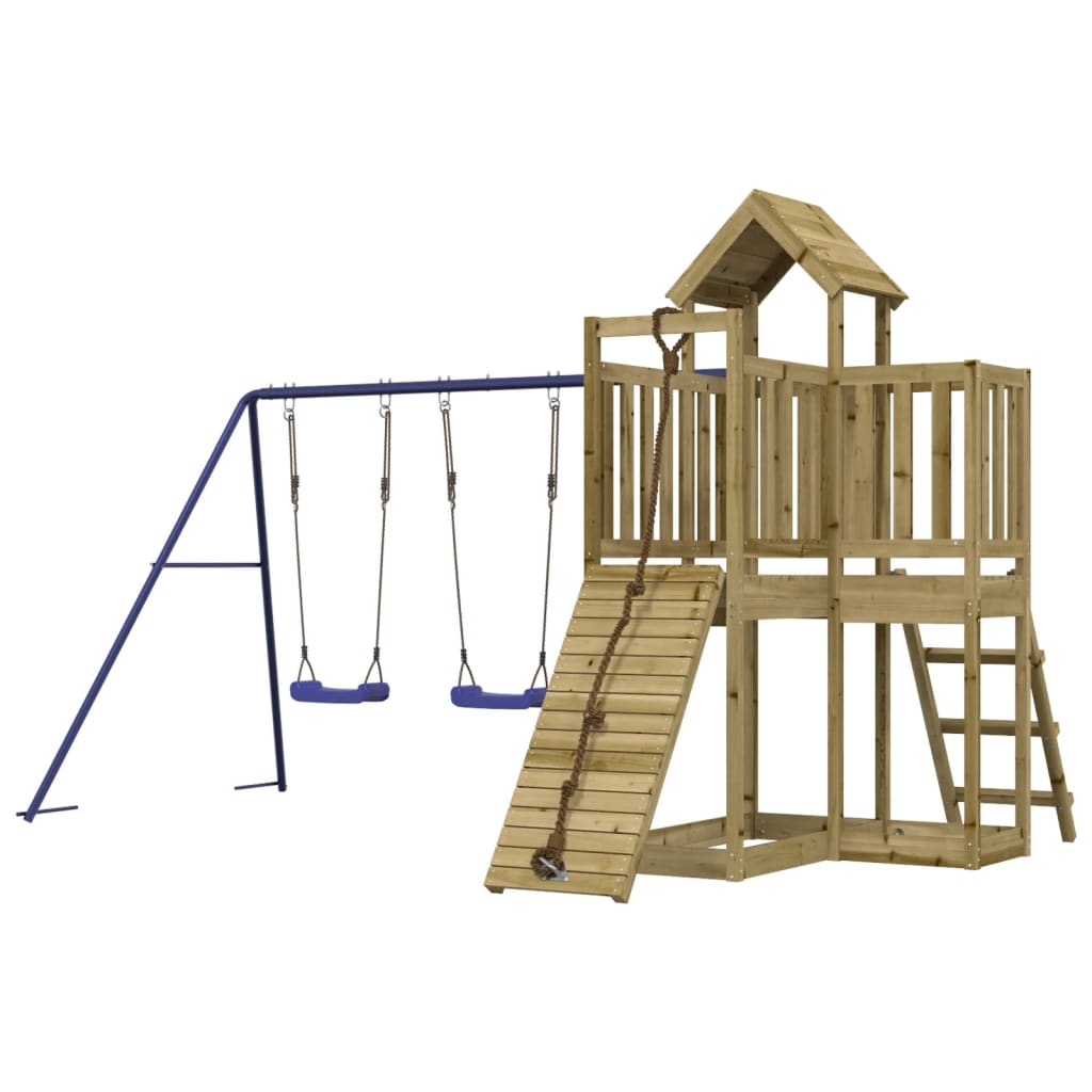 Aire De Jeux Extérieur En Bois