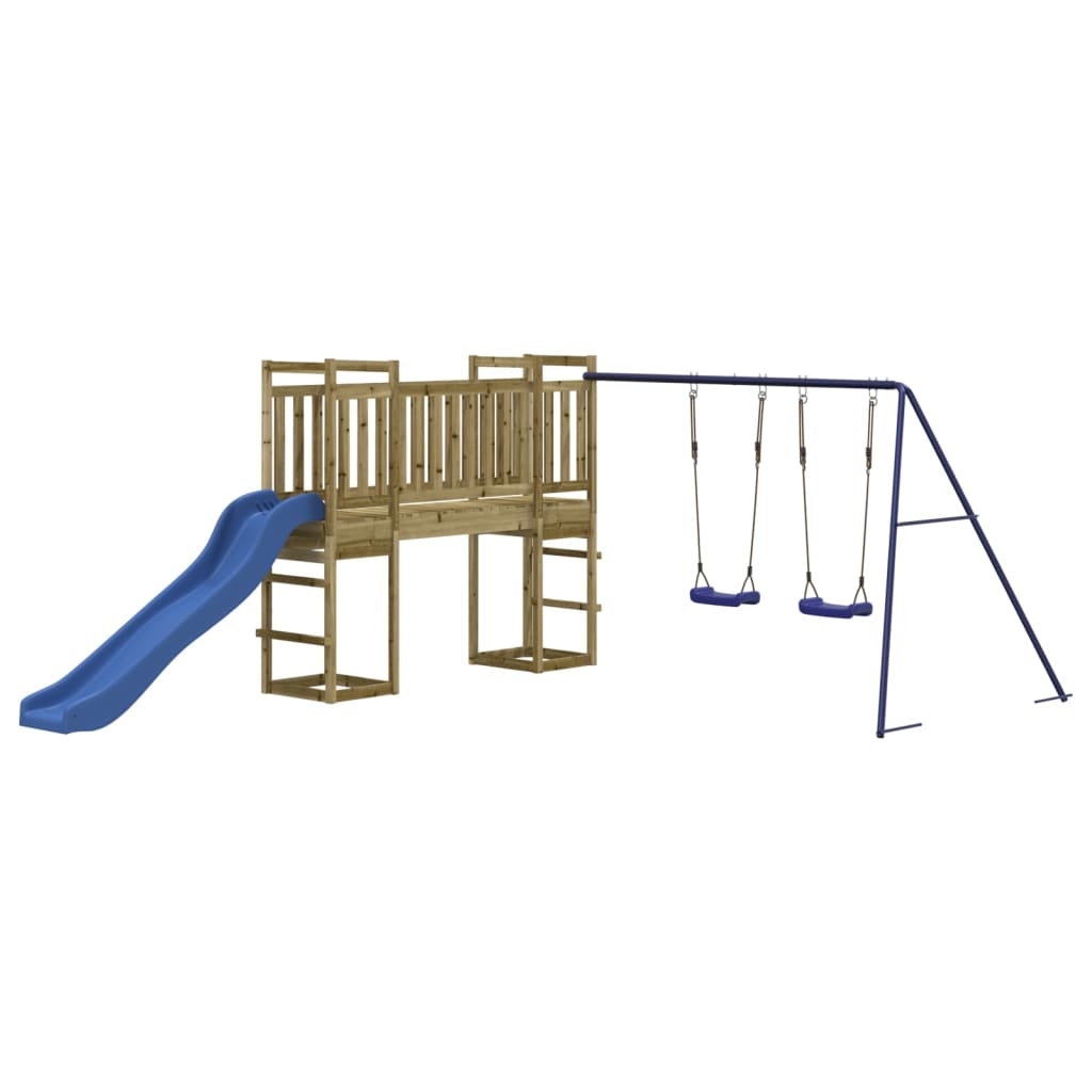 Aire De Jeux Extérieur 2 Tours Sans Toit
