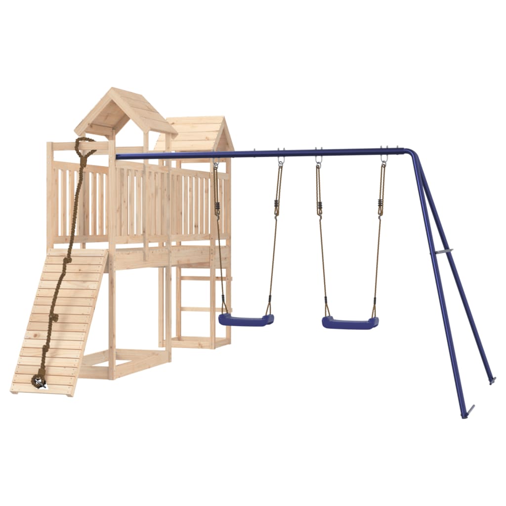 Aire De Jeux Extérieure Double Balancoire
