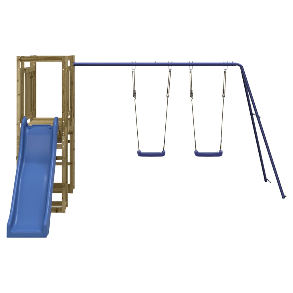 Aire De Jeux Extérieur 2 Tours Sans Toit