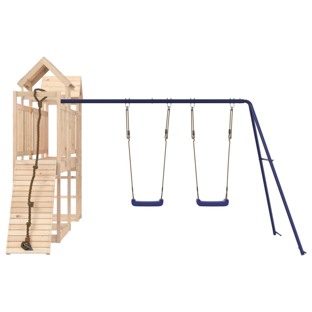 Aire De Jeux Extérieure Double Balancoire