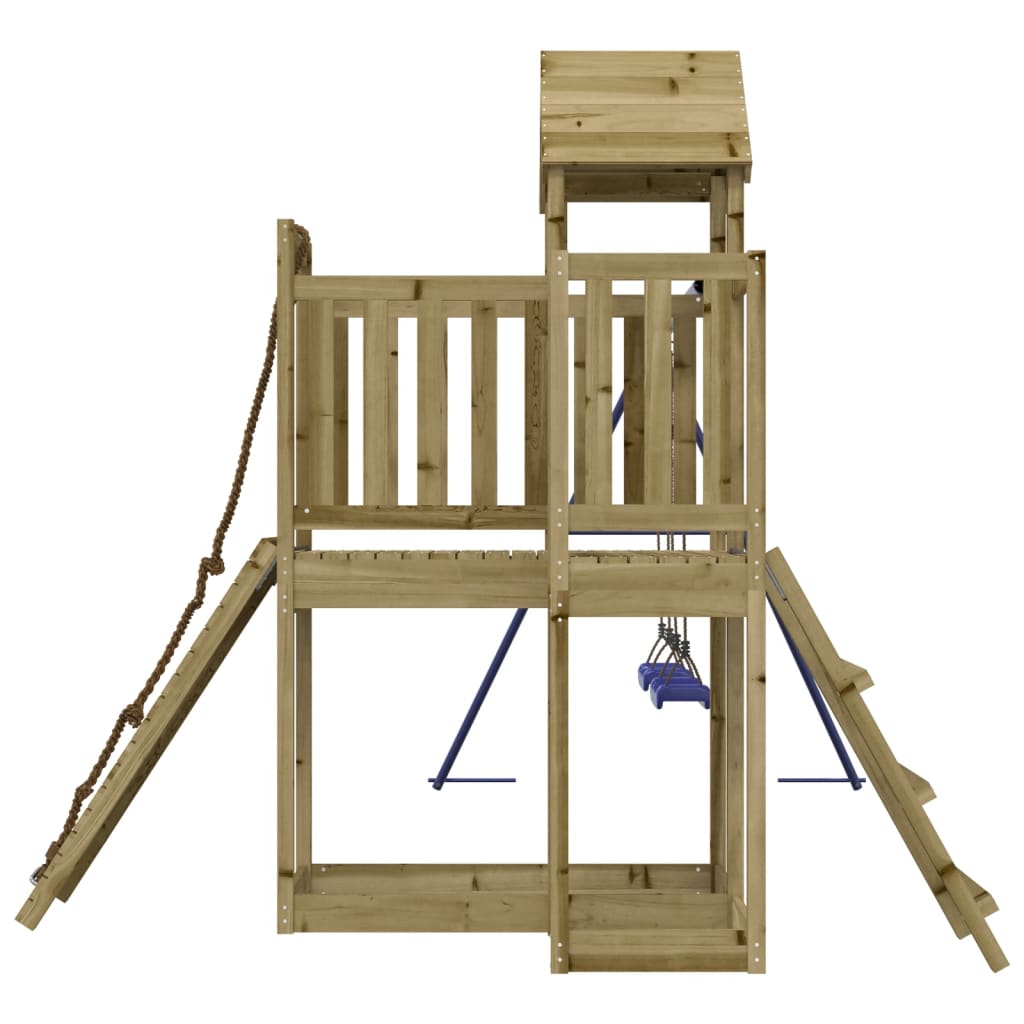 Aire De Jeux Extérieur En Bois