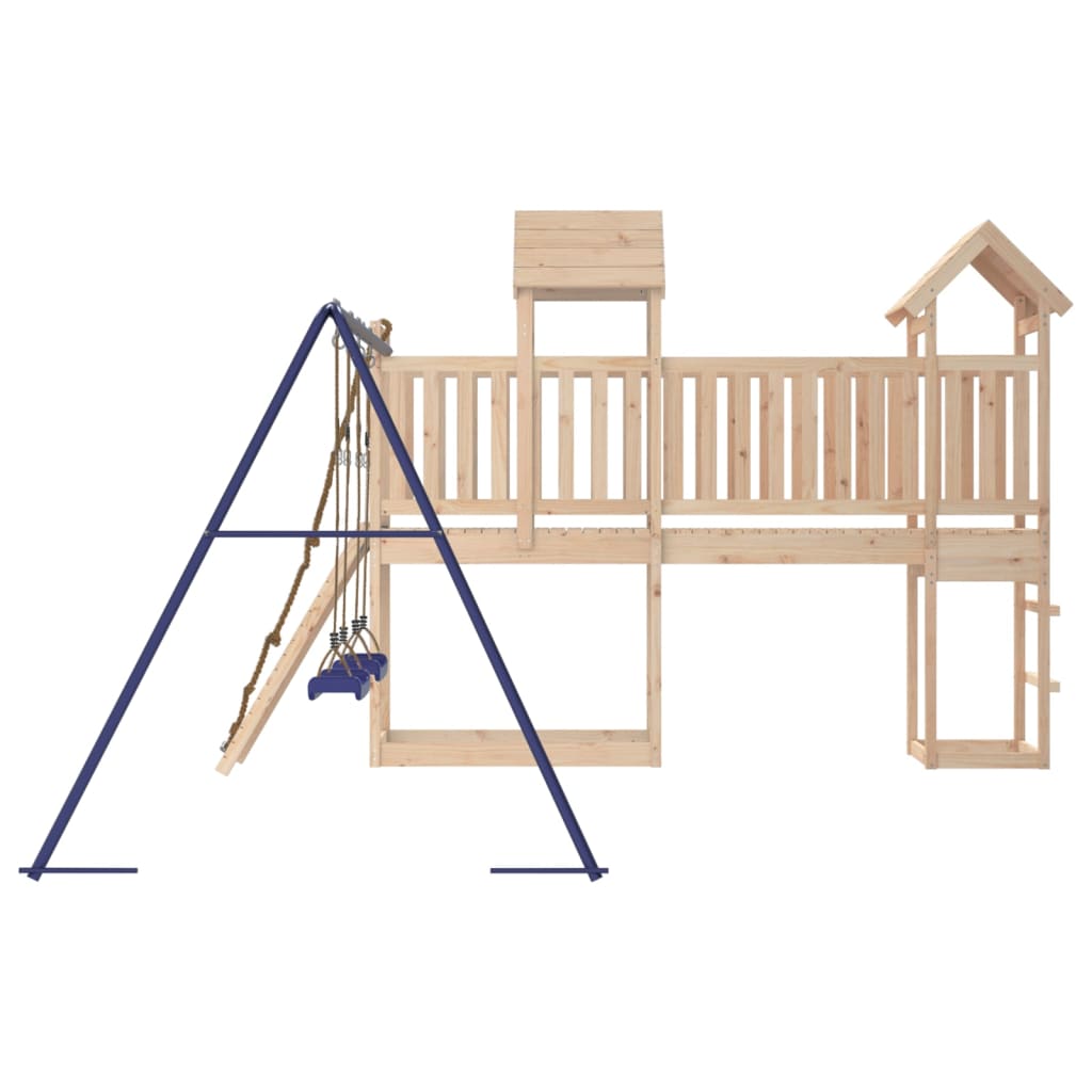 Aire De Jeux Extérieure Double Balancoire