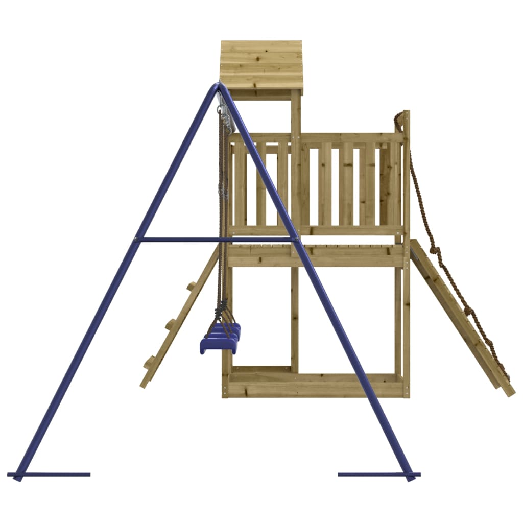 Aire De Jeux Extérieur En Bois