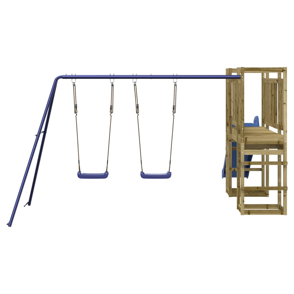 Aire De Jeux Extérieur 2 Tours Sans Toit