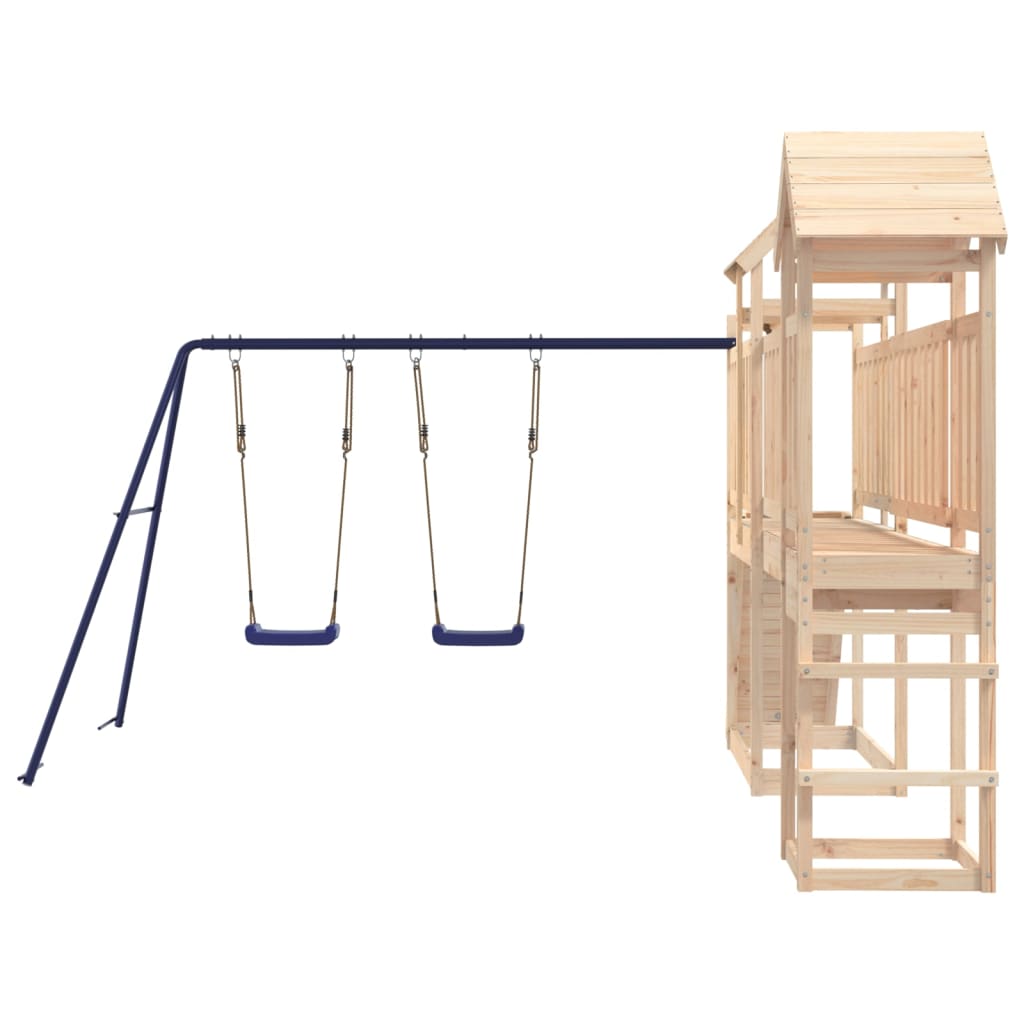 Aire De Jeux Extérieure Double Balancoire